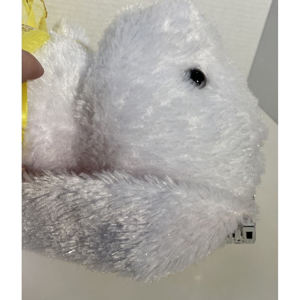 Build a Bear BAB Heart Pawlette Rabbit 16" White Sparkle Bunny With Disney Dress - Picture 9 of 16